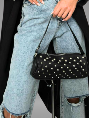 Glowish Chic Studded Handbag