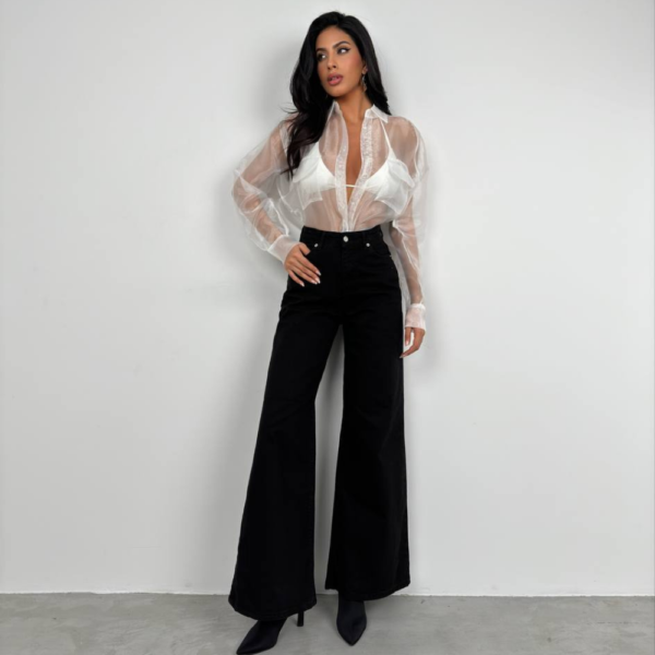 White Transparent Blouse