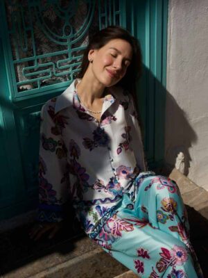 Mediterranean Blue Floral Set